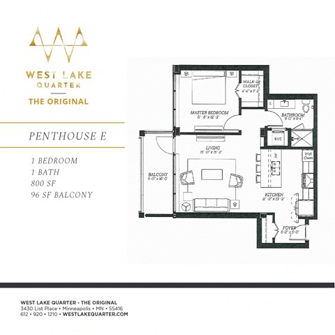 Penthouse E at The Original at West Lake Quarter, Minnesota, 55416